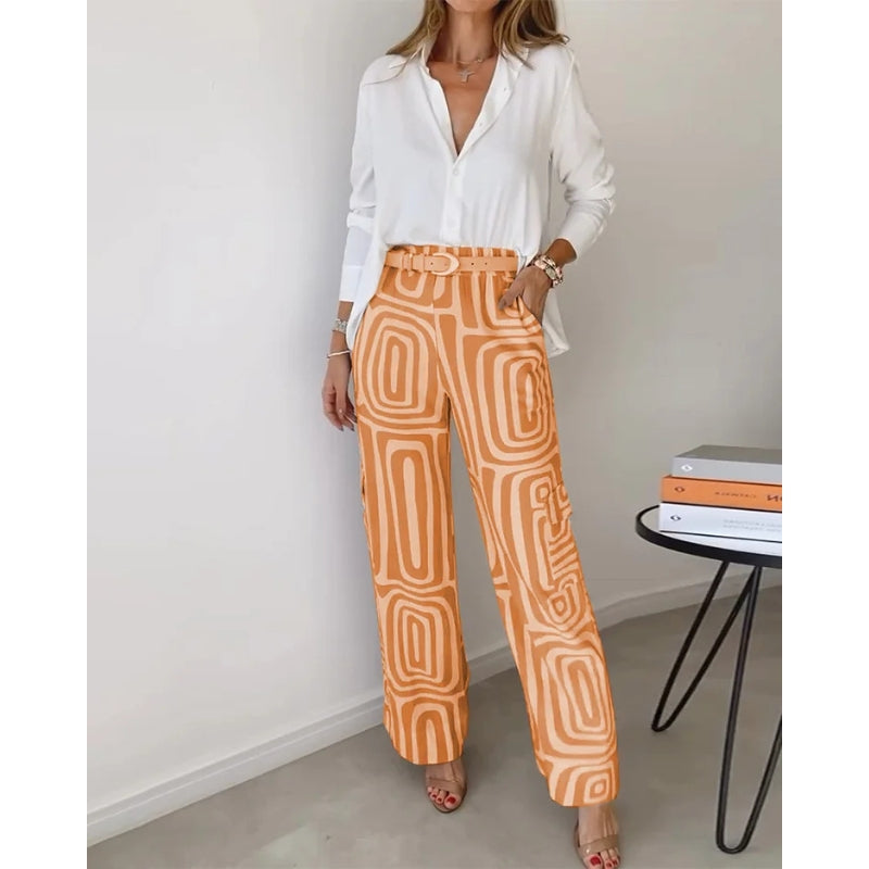 Wide Leg Pants Set