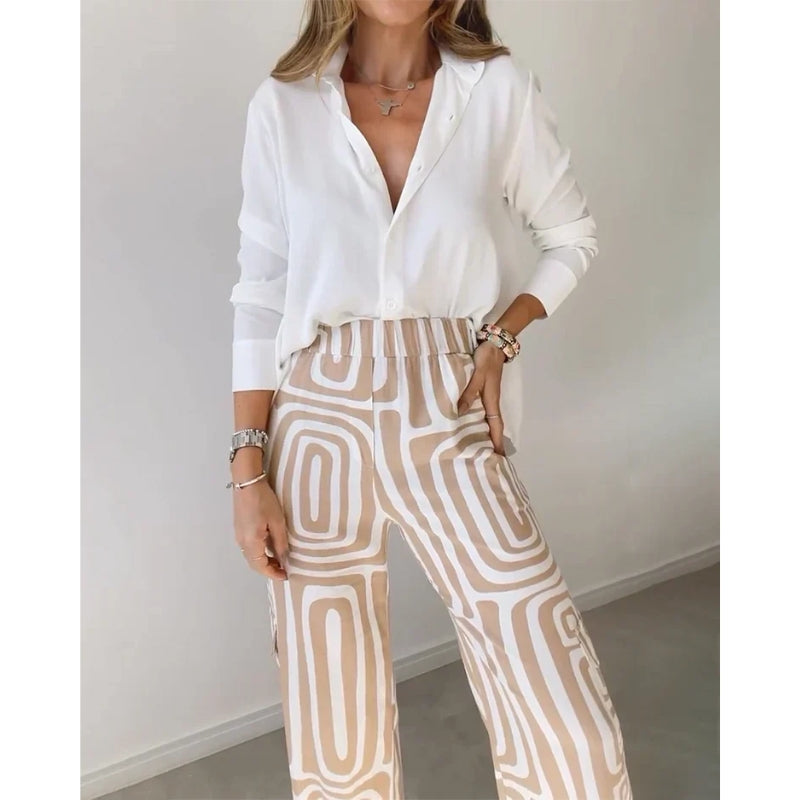 Wide Leg Pants Set