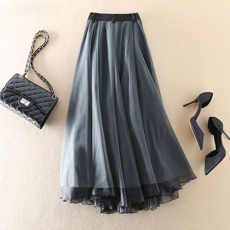 Y2K Patchwork A-Line Skirt
