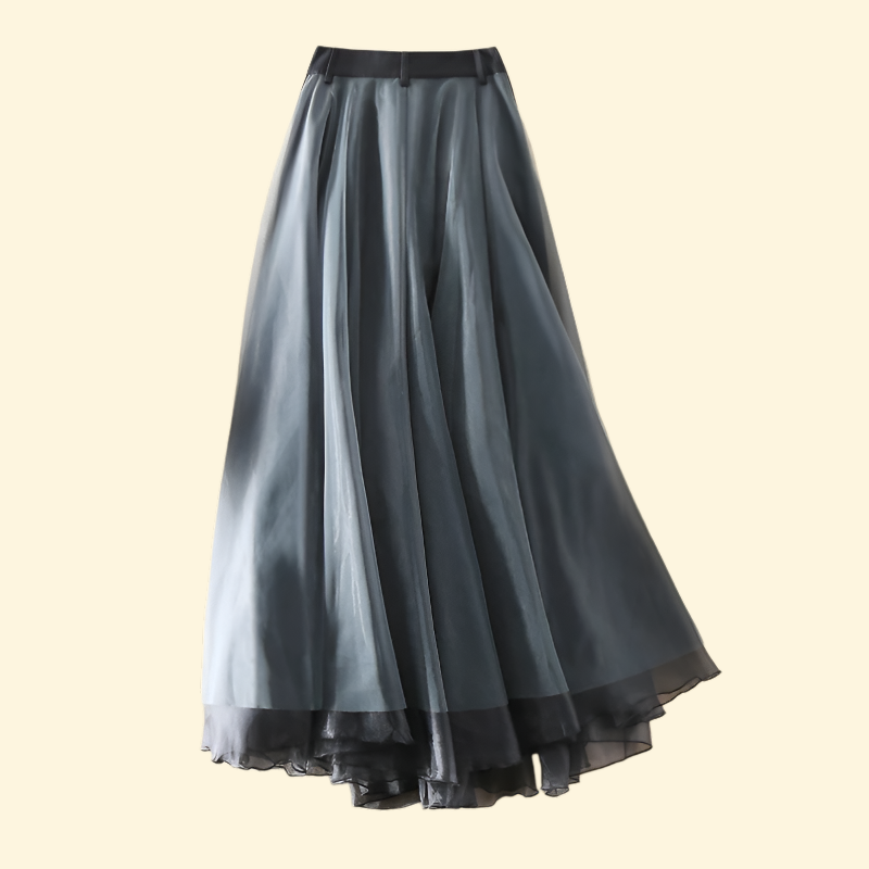 Y2K Patchwork A-Line Skirt