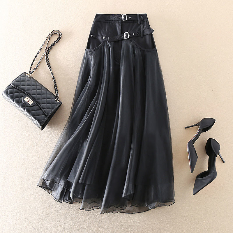 Y2K Patchwork A-Line Skirt