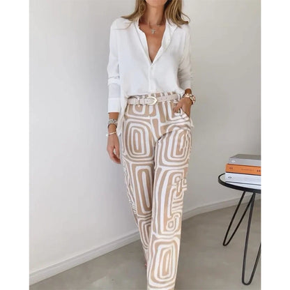 Wide Leg Pants Set