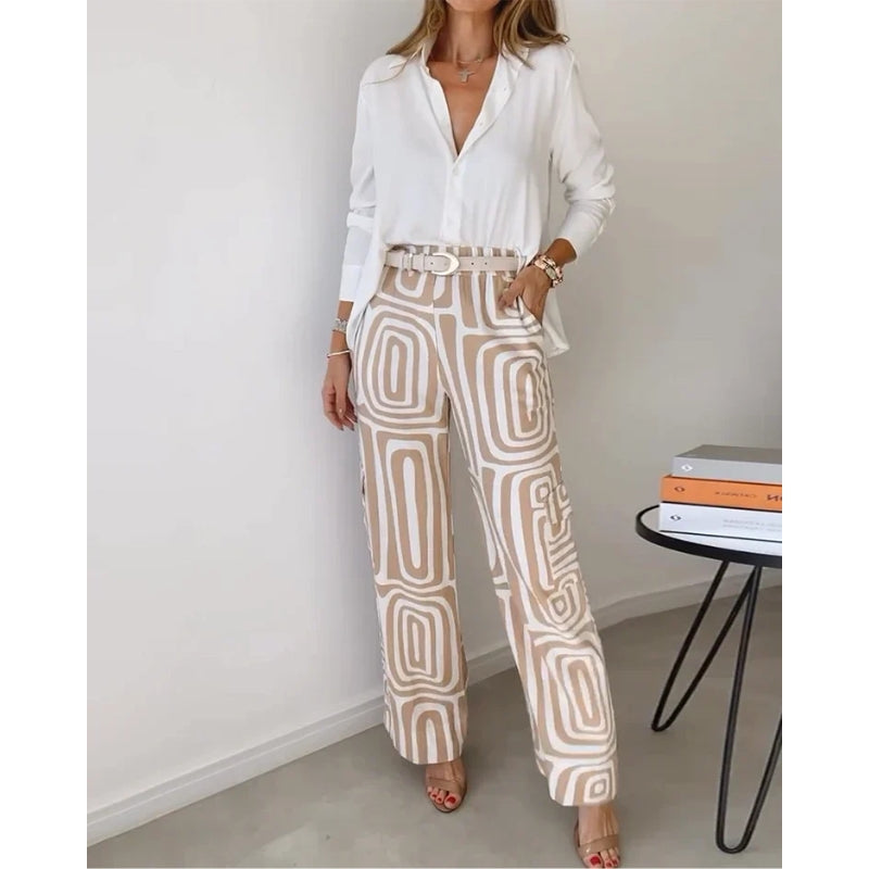 Wide Leg Pants Set
