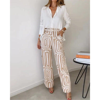 Wide Leg Pants Set