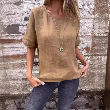 Elegant Cotton Linen Top