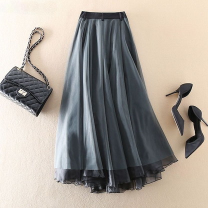 Y2K Patchwork A-Line Skirt